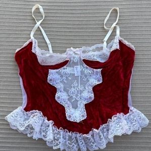 Frederick's of Hollywood vintage holiday top